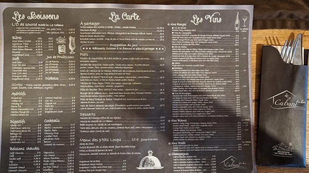 La Cabane d'en haut - Menu Image 3